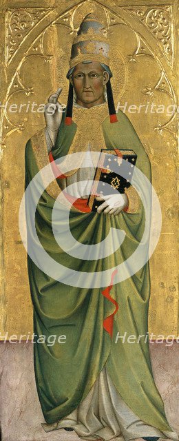 Saint Pope, ca 1400. Artist: Cennini, Cennino d'Andrea (c. 1360-c. 1440)