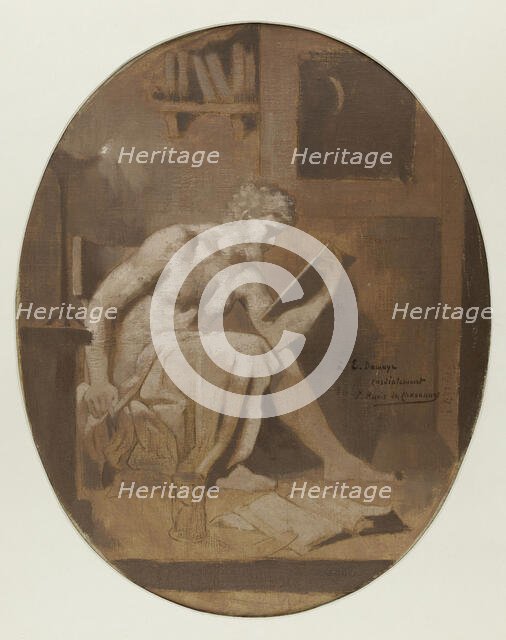 L'Etude, c.1864. Creator: Pierre Puvis de Chavannes.
