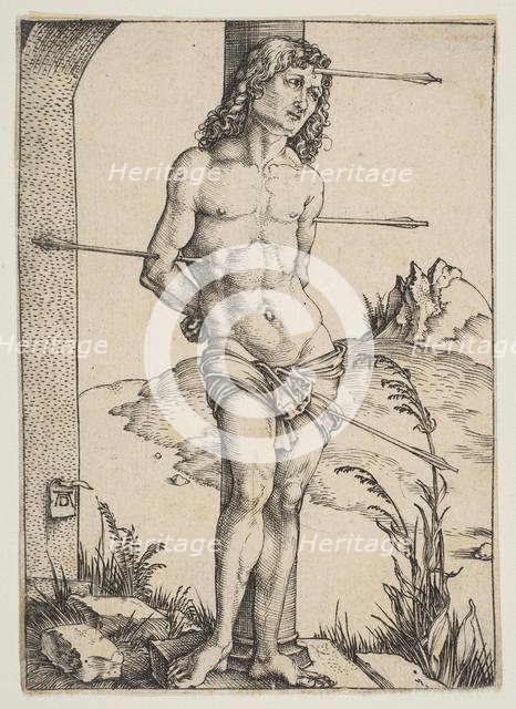 Saint Sebastian Bound to the Column, ca. 1499. Creator: Albrecht Durer.