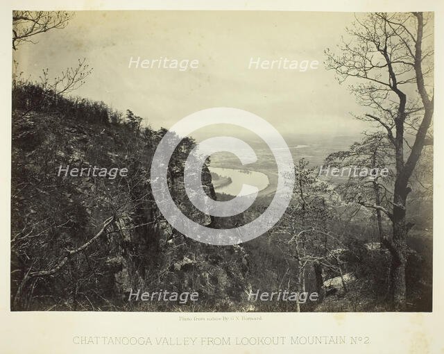 Chattanooga Valley from Lookout Mountain, No. 2, 1864/66. Creator: George N. Barnard.