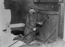 Woman chimney sweep, between c1915 and 1918. Creator: Bain News Service.