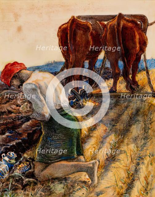 Parable-The Hidden Treasure, c1860. Creator: John Everett Millais.