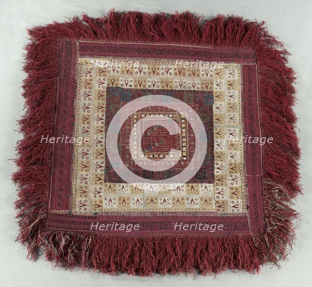 Embroidered Square, 1800s. Creator: Unknown.
