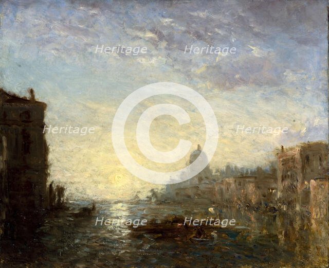 La Salute, effet de matin, between 1880 and 1890. Creator: Felix Francois Georges Philibert Ziem.