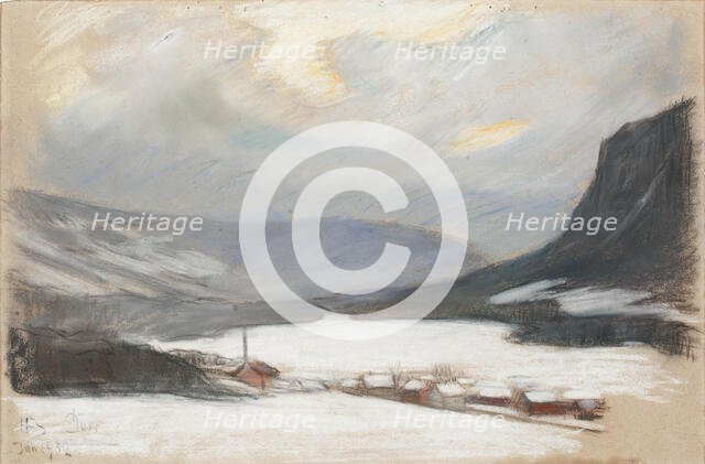 Winter Landscape, 1932. Creator: Hanna Frosterus-Segerstrale.