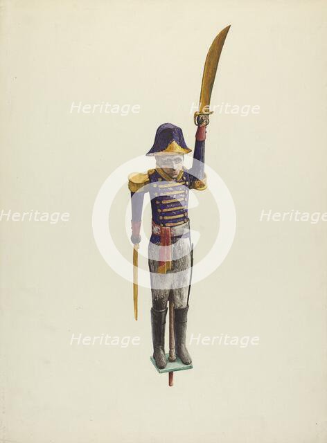 Wooden Whirligig, c. 1942. Creator: Laura Bilodeau.