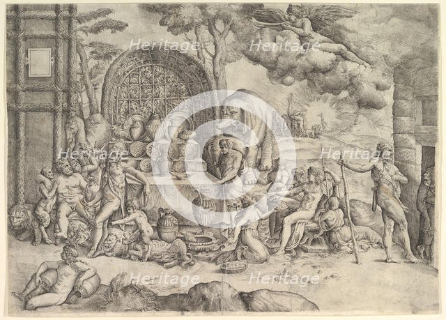 The Wedding of Cupid and Psyche (right panel), ca. 1530-61. Creator: Battista Franco Veneziano.