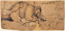 Rao Ram Singh’s Elephant Gone Amok, c. 1700. Creator: Unknown.