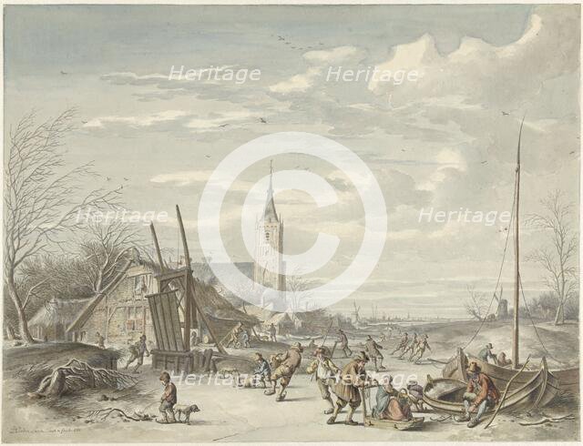 Winter landscape, 1780. Creator: Dirk Jan van der Laan.