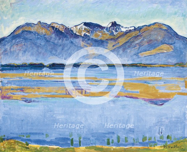 Montana landscape with Becs de Bosson and Vallon de Réchy, 1915. Artist: Hodler, Ferdinand (1853-1918)