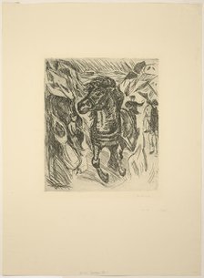 Galloping Horse, 1915. Creator: Edvard Munch.