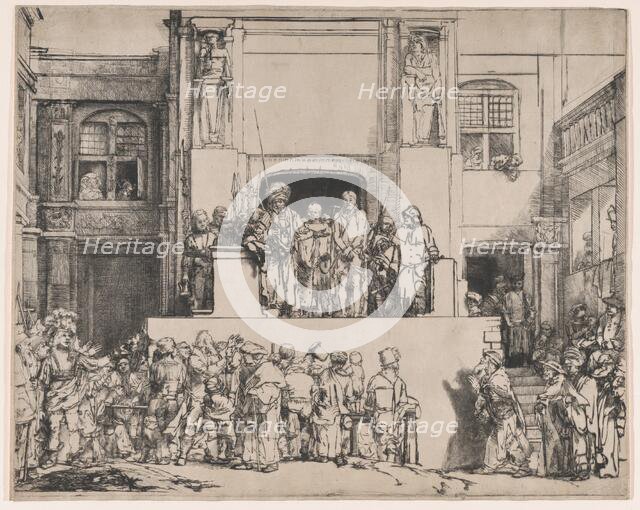 Christ Presented to the People, 1655., 1655. Creator: Rembrandt Harmensz van Rijn.