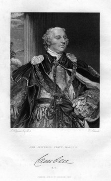John Jeffreys Pratt, 1st Marquess of Camden, 1829.Artist: GH Adcock