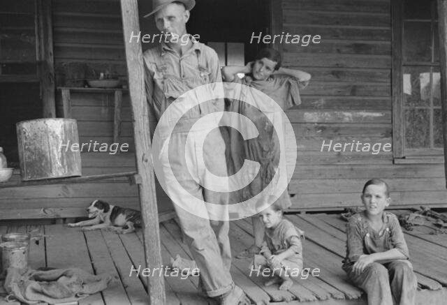 Floyd Burroughs and Tengle children, Hale County, Alabama, 1936. Creator: Walker Evans.
