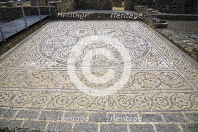 A mosaic in House 3, Italica, Spain, 2007. Artist: Samuel Magal