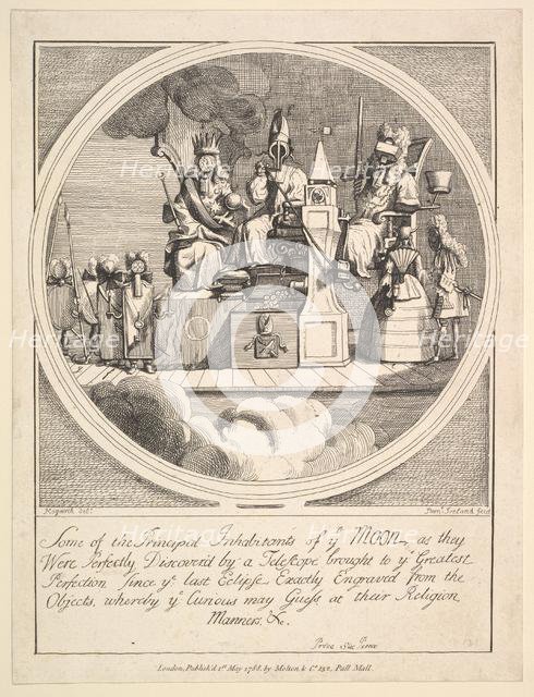 Some of the Principal Inhabitants of the Moon, as They Were Perfectly Discovered by..., May 1, 1788. Creator: Samuel Ireland.