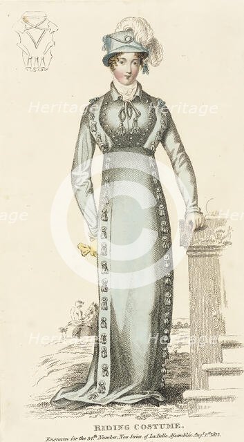 Fashion Plate (Riding Costume), 1812. Creator: Unknown.