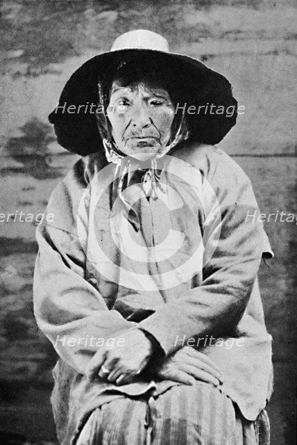 A Tlingit woman of Alaska, 1912. Artist: Unknown.