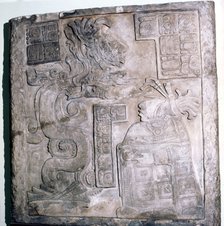 Mexican Serpent, God and Priest, Pre-Columbian, Maya Culture, 770. Artist: Unknown.