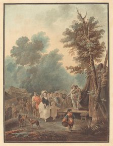 Foire de Village, 1788. Creator: Charles-Melchior Descourtis.