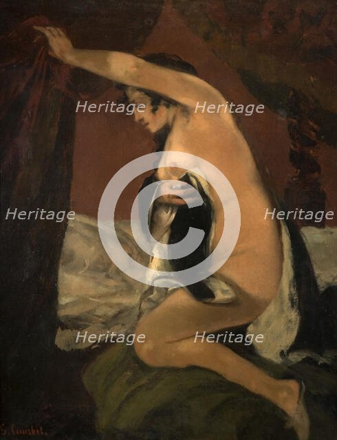 Study for Venus in Venus and Psyche, 1865. Creator: Gustave Courbet.