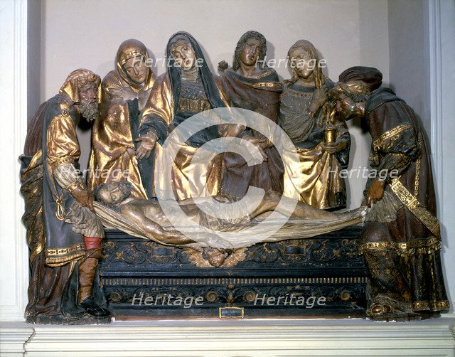 Burial of Christ', sculptural group from the Convent of San Jeronimo of Granada, by Jacobo Floren…