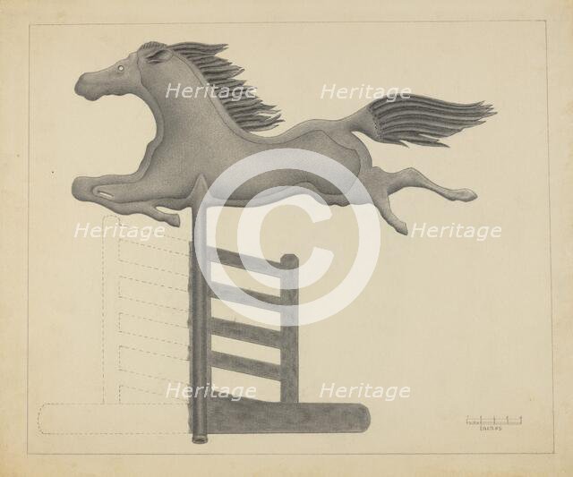 Horse Weather Vane, 1935/1942. Creator: Filippo Porreca.