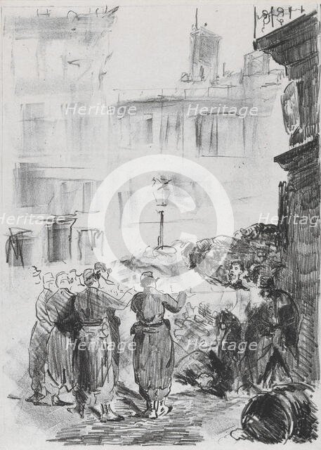 La Barricade, 1871. Creator: Edouard Manet.