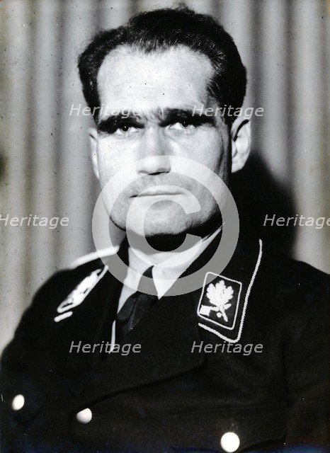 Rudolf Hess, Nazi Deputy Leader, World War II, c1941. Artist: Unknown