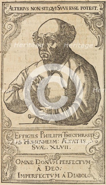 Philippus Theophrastus Aureolus Bombastus von Hohenheim (Paracelsus), 1589. Creator: Anonymous.