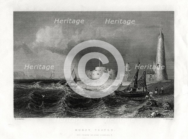 Hurst Castle, Portsmouth, 1860. Artist: W Mossman