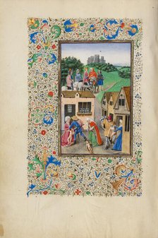 The Massacre of the Innocents; Llangattock Hours, 1450s. Creators: Unknown, Master of the Llangattock Hours.