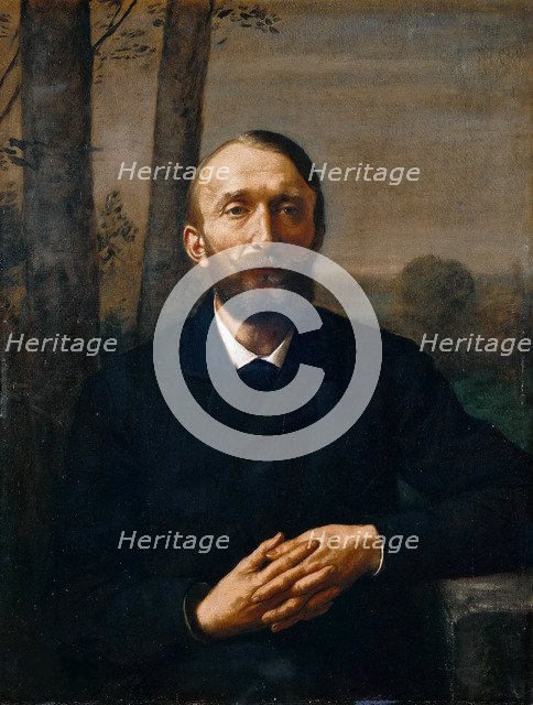 Portrait of Konrad Fiedler (1841-1895), 1884. Creator: Thoma, Hans (1839-1924).