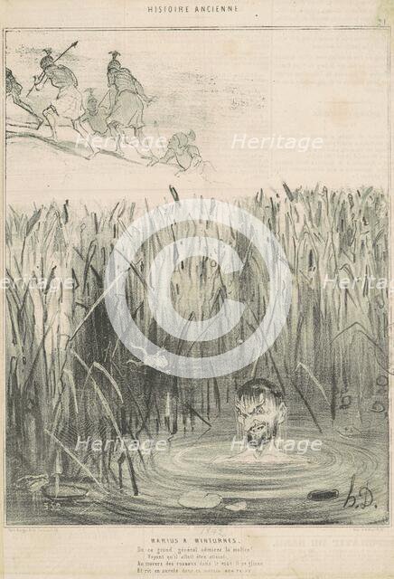Marius a minturnes, 19th century. Creator: Honore Daumier.