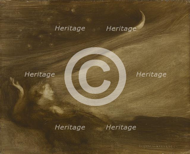 The Contemplator, 1901. Creator: Eugène Carrière (French, 1849-1906).