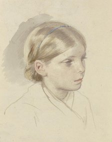 Peasant girl sitting on the ground, c1830-1872. Creator: Jakob Becker.