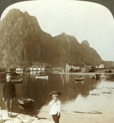 'Picturesque Svolvaer, a far north fishing station, Lofoten Islands, N. Norway', c1905. Creator: Unknown.