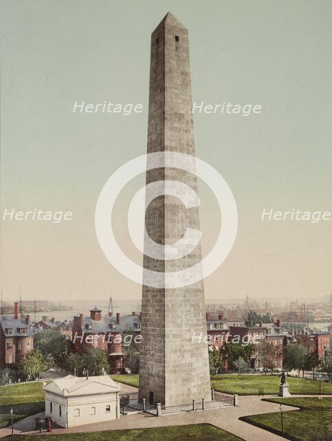 The Bunker Hill Monument, c1900. Creator: Unknown.