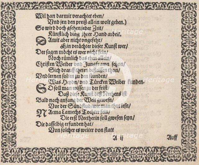Schön Neues Modelbuch (Page 3 recto), 1597. Creator: Johann Sibmacher.