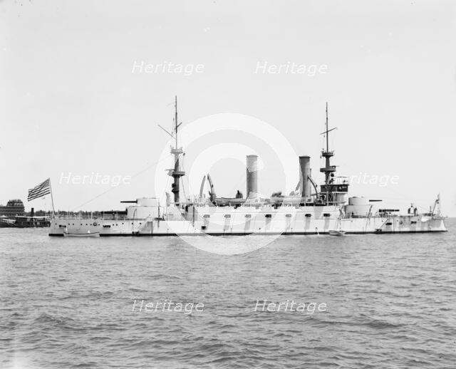 U.S.S. Kentucky, 1900 or 1901. Creator: John S Johnston.