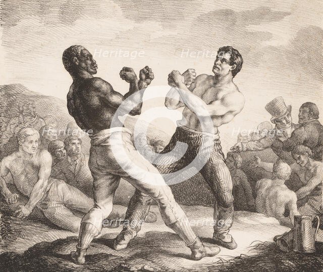 Boxers, 1818. Creator: Theodore Gericault.