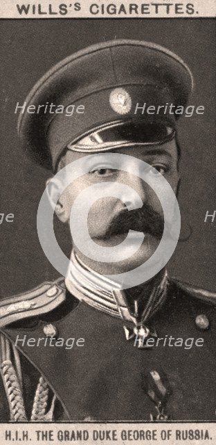 H.I.H The Grand Duke George of Russia, 1908.Artist: WD & HO Wills