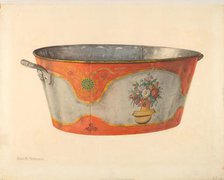 Painted Basin, 1935/1942. Creator: John H. Tercuzzi.