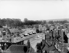 A general view over the market place, Wantage, Vale of White Horse, Oxfordshire, 1890.  Creator: Henry Taunt.