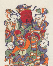 One hundred thirty-five woodblock prints including New Year's pictures (nianh..., 19th-20th century. Creator: Unknown.