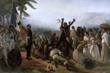 Proclamation of the Abolition of Slavery in the French Colonies, 27 April 1848. Artist: Biard, François-August (1798-1882)