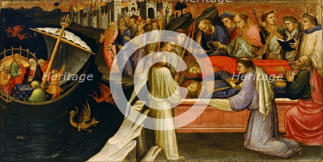 Predella Panel Representing Scenes from the Legend of Saint Stephen, 1408. Artist: Mariotto di Nardo (active 1394-1424)