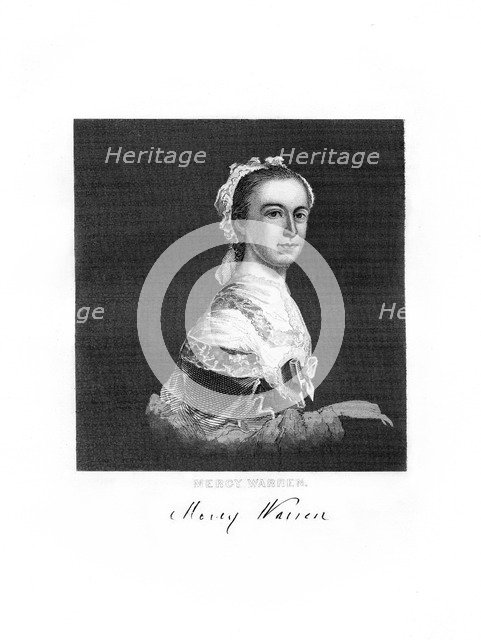 Mercy Warren, American patriot and writer, 1872. Artist: Unknown