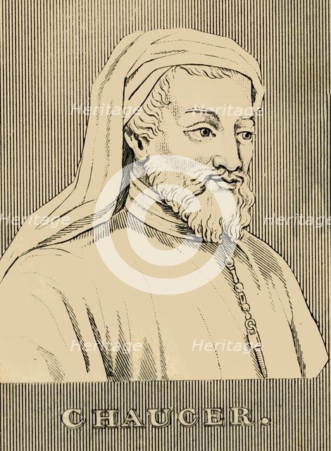 'Chaucer', (1343-1400), 1830. Creator: Unknown.
