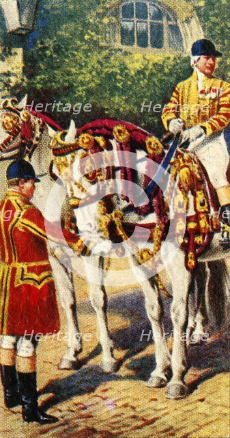 'Royal Postilion and Walking Attendant', 1937. Creator: Unknown.